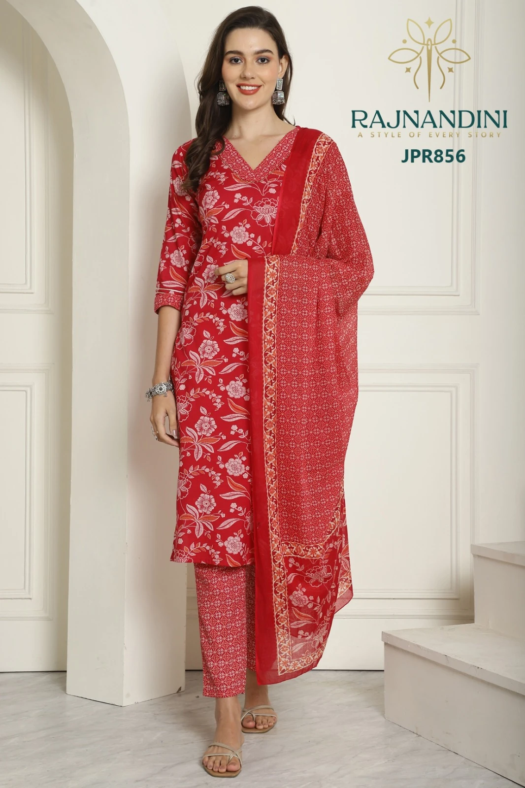 Rajnandini Angel Pure Cambric Cotton Wholesale Readymade Salwar Suit Catalog — Wholesale Salwar Suits, MPA wholesale from Surat — view 3